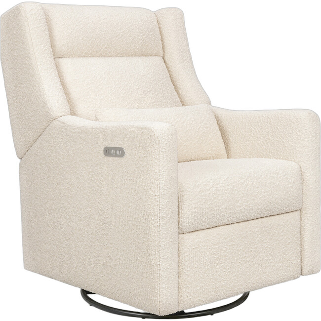 Kiwi Plus Power Recliner and Swivel Glider with Power Adjustable Headrest and USB Port in Performance Ivory Boucle