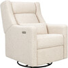 Kiwi Plus Power Recliner and Swivel Glider with Power Adjustable Headrest and USB Port in Almond Teddy Loop - Glider - 1 - thumbnail