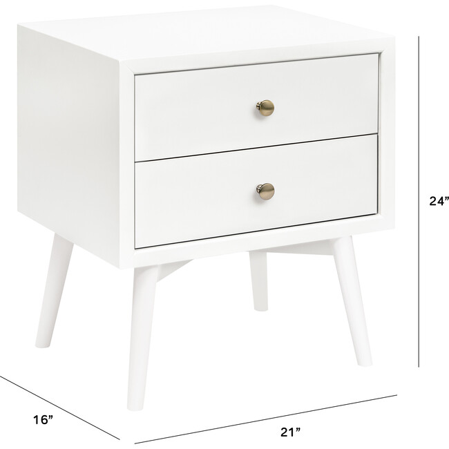 Palma Nightstand Assembled in Warm White - Nightstands - 6
