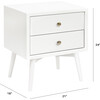 Palma Nightstand Assembled in Warm White - Nightstands - 6