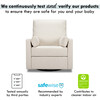 Ethan Swivel Recliner, Cream Linen - Nursery Chairs - 4 - thumbnail