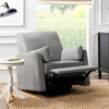 Ethan Swivel Recliner, Grey Linen - Nursery Chairs - 4