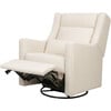 Kiwi Plus Power Recliner and Swivel Glider with Power Adjustable Headrest and USB Port in Performance Ivory Boucle - Glider - 2 - thumbnail