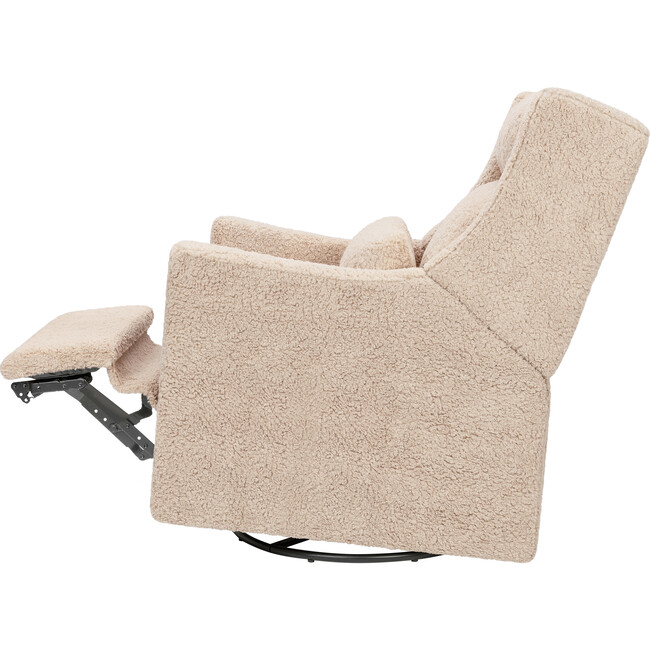 Kiwi Plus Power Recliner and Swivel Glider with Power Adjustable Headrest and USB Port in Chai Shearling