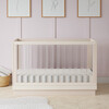 Harlow Acrylic 3-In-1 Convertible Crib With Toddler Bed Conversion Kit, Washed Natural - Cribs - 4