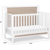 Radley 4-In-1 Convertible Crib, White And Coastwood - Cribs - 5