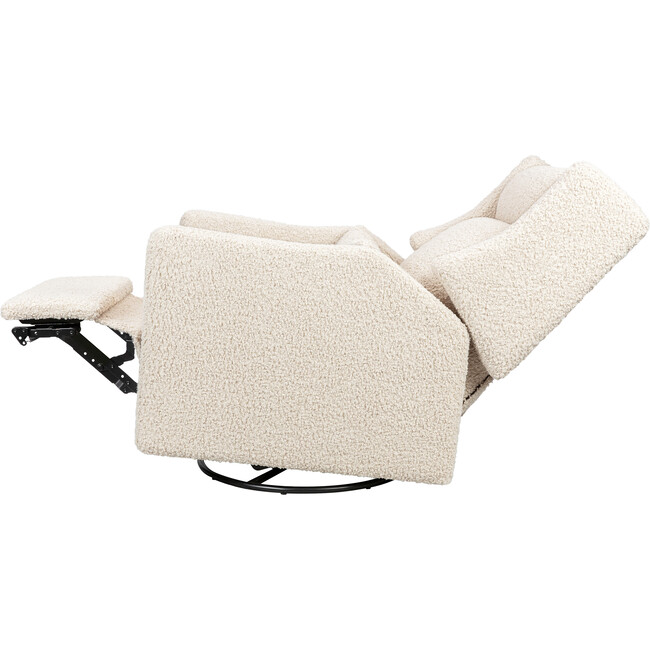 Kiwi Plus Power Recliner and Swivel Glider with Power Adjustable Headrest and USB Port in Almond Teddy Loop