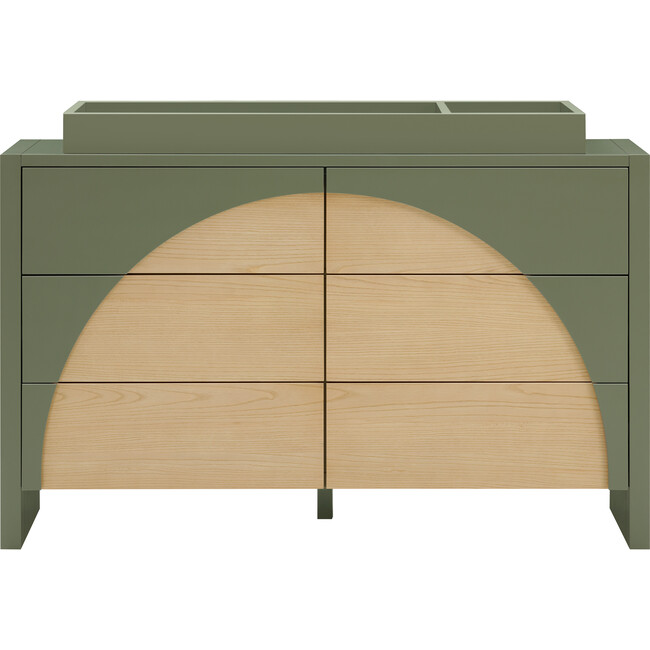 Moab 6-Drawer Assembled Dresser in Olive / Ash - Dressers - 4