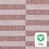 GOTS Certified Organic Muslin Cotton Mini Crib Sheet, Maroon Stripe - Crib Sheets - 2 - thumbnail