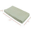 Quilted GOTS Certified Organic Muslin Cotton Changing Pad Cover, Moss Stripe - Changing Pads - 6 - thumbnail