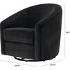 Madison Swivel Glider, Black Velvet - Nursery Chairs - 7 - thumbnail