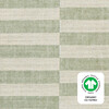All-Stages GOTS Certified Organic Muslin Cotton Midi Crib Sheet, Moss Stripe - Crib Sheets - 2 - thumbnail
