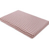 GOTS Certified Organic Muslin Cotton Mini Crib Sheet, Maroon Stripe - Crib Sheets - 3 - thumbnail