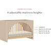 Moab 3-in-1 Convertible Crib in Taupe / Ash - Cribs - 6