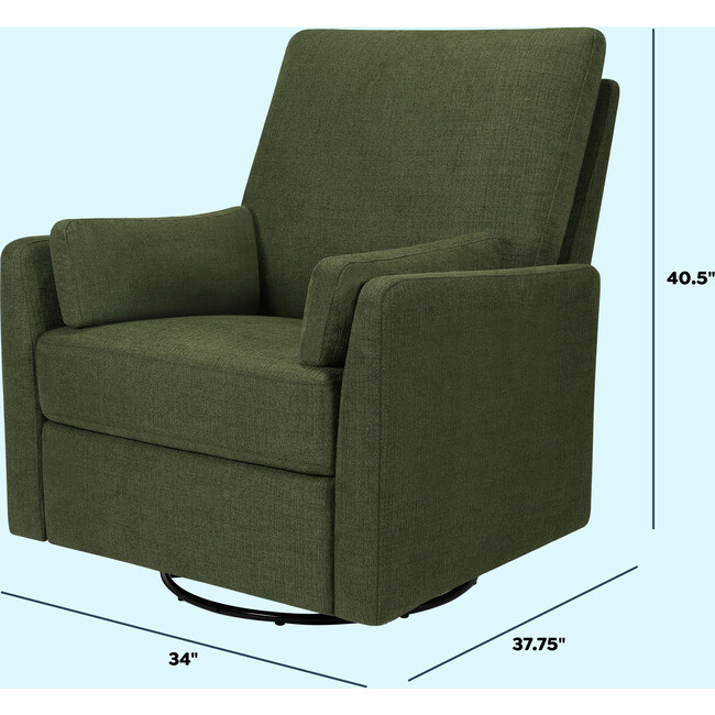 Ethan Swivel Recliner, Forest Green - Glider - 9