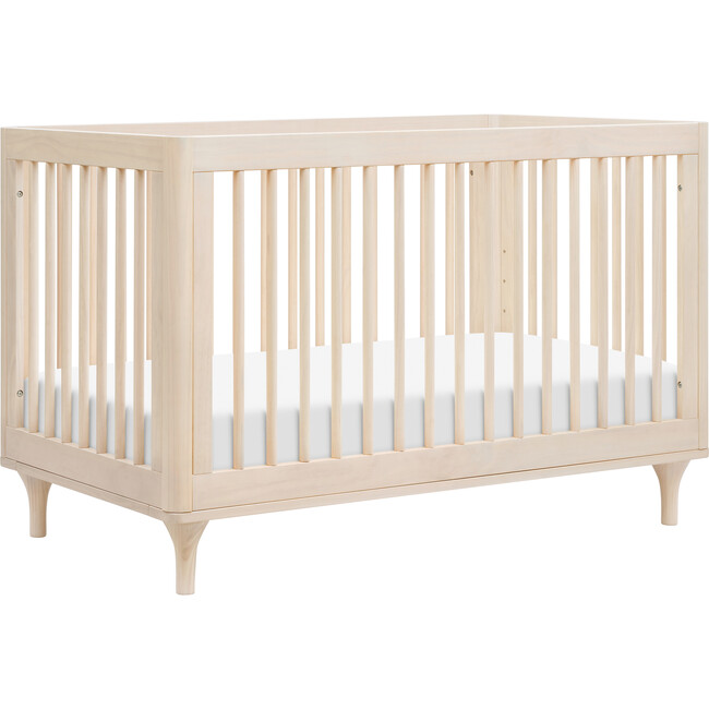 Lolly 3-in-1 Convertible Crib with Toddler Bed Conversion Kit in Washed Natural