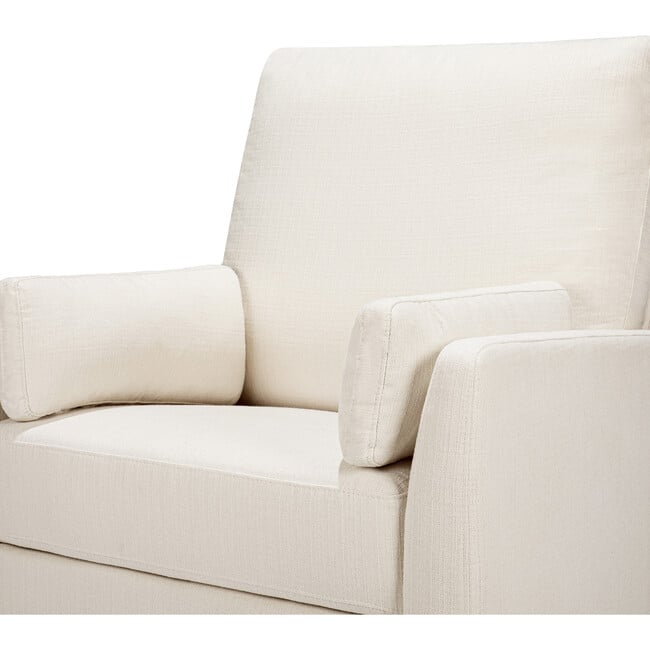 Ethan Swivel Recliner, Cream Linen - Nursery Chairs - 9