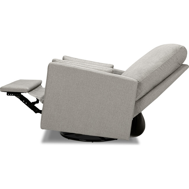 Ethan Swivel Recliner, Grey Linen - Nursery Chairs - 9