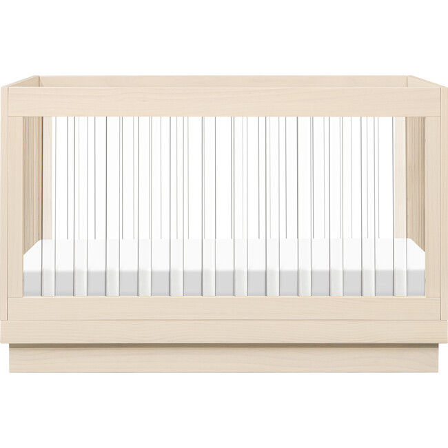 Harlow Acrylic 3-In-1 Convertible Crib With Toddler Bed Conversion Kit, Washed Natural - Cribs - 8
