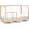 Harlow Acrylic 3-In-1 Convertible Crib With Toddler Bed Conversion Kit, Washed Natural - Cribs - 9