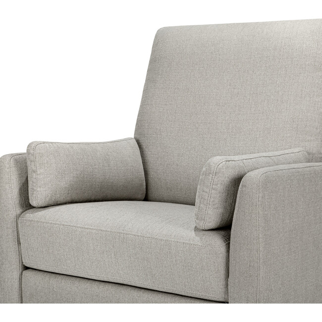 Ethan Swivel Recliner, Grey Linen - Nursery Chairs - 10