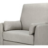 Ethan Swivel Recliner, Grey Linen - Nursery Chairs - 10