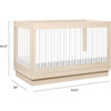Harlow Acrylic 3-In-1 Convertible Crib With Toddler Bed Conversion Kit, Washed Natural - Cribs - 10