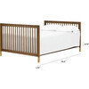 Twin/Full-Size Bed Conversion Kit, Natural Walnut - Cribs - 2