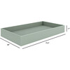 Universal Twin Storage Trundle Bed in Light Sage - Beds - 8