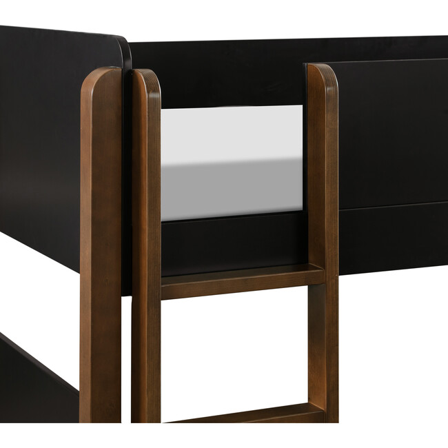 Tiptoe Bunk Bed, Black & Natural Walnut - Beds - 4
