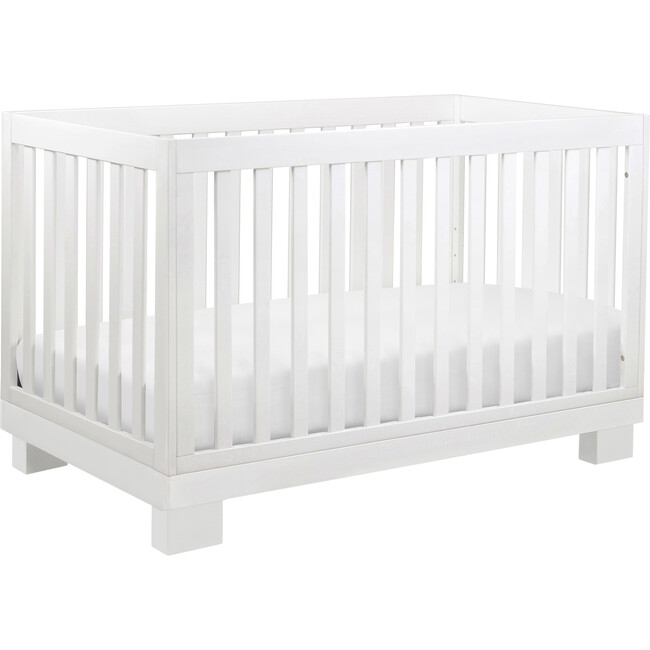 Modo 3-In-1 Convertible Crib with Toddler Bed Conversion Kit, White