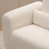 Tuba Extra Wide Swivel Glider, Ivory Corduroy & Light Wood Base - Nursery Chairs - 4 - thumbnail