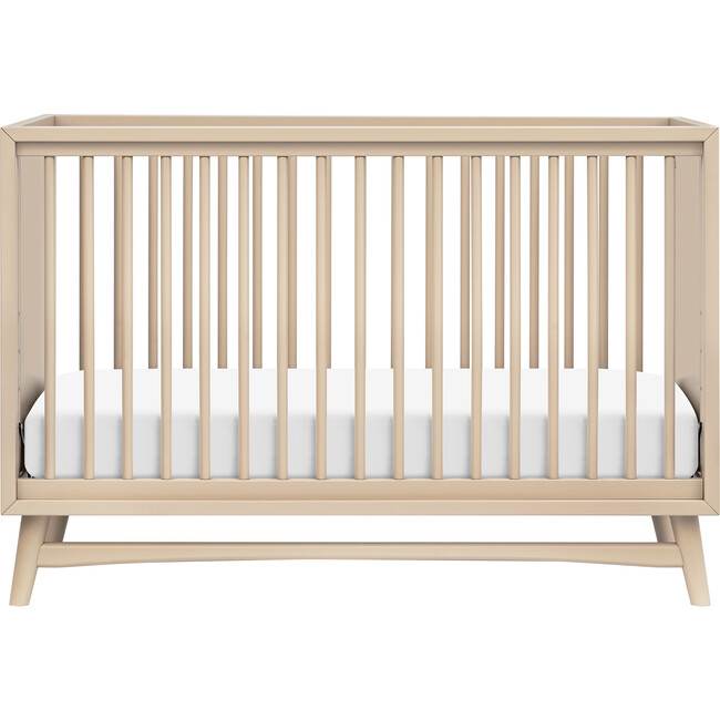 Peggy 3-In-1 Convertible Crib With Toddler Bed Conversion Kit, Taupe - Cribs - 4