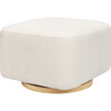 Kiwi Gliding Ottoman, Performance Cream Eco-Weave With Light Wood Base - Ottomans - 1 - thumbnail