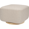 Kiwi Gliding Ottoman, Performance Beach Eco-Weave With Light Wood Base - Ottomans - 1 - thumbnail