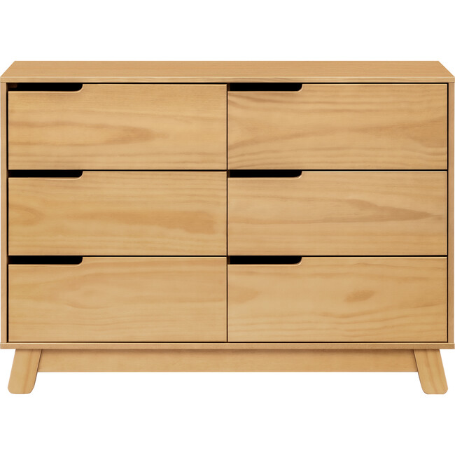 Hudson 6-Drawer Assembled Double Dresser, Honey