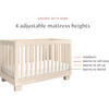 Modo 3-In-1 Convertible Crib & Toddler Bed Conversion Kit, Washed Natural - Cribs - 4