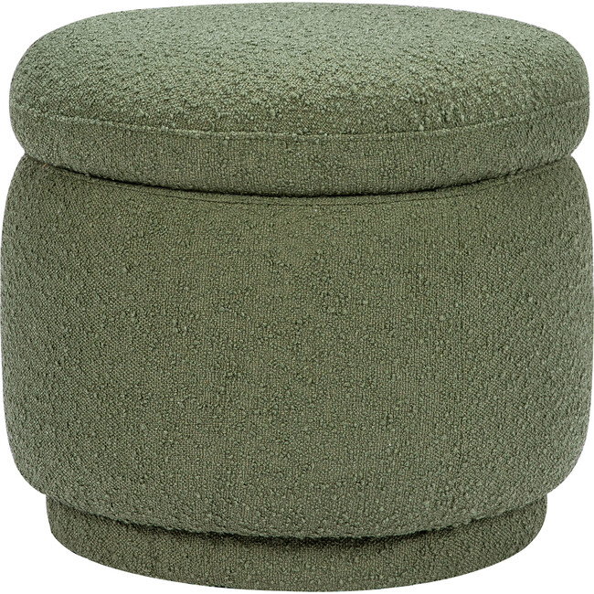 Enoki Storage Ottoman, Boucle, Olive Boucle