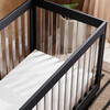 Harlow Acrylic 3-In-1 Convertible Crib & Toddler Bed Conversion Kit, Black With Black Base & Acrylic Slats - Cribs - 2 - thumbnail
