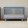 Hudson 3-In-1 Convertible Crib With Toddler Bed Conversion Kit, Cove Blue - Cribs - 2 - thumbnail