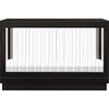 Harlow Acrylic 3-In-1 Convertible Crib & Toddler Bed Conversion Kit, Black With Black Base & Acrylic Slats - Cribs - 3 - thumbnail