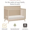 Palma 4-In-1 Convertible Crib With Toddler Bed Conversion Kit, Taupe - Cribs - 9 - thumbnail