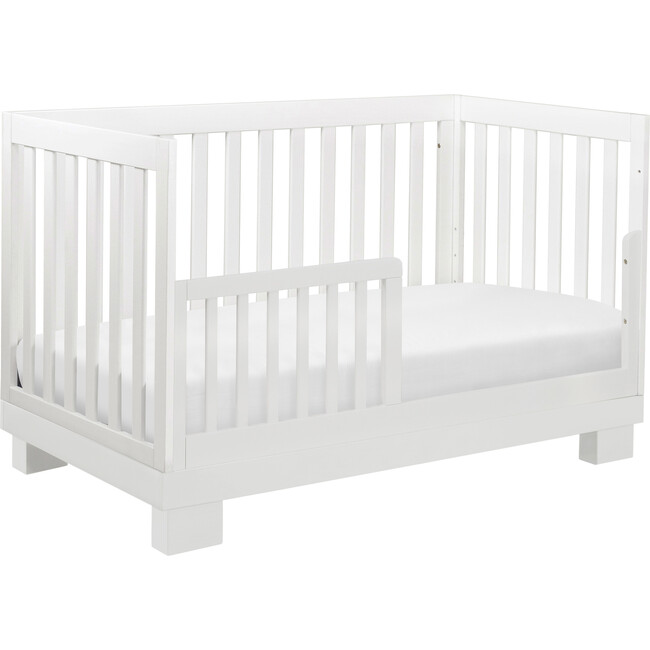 Modo 3-In-1 Convertible Crib with Toddler Bed Conversion Kit, White - Cribs - 8