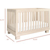 Modo 3-In-1 Convertible Crib & Toddler Bed Conversion Kit, Washed Natural - Cribs - 8