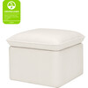 Cali Eco-Performance Fabric Storage Ottoman With USB Port, Cream Eco-Weave - Nursery Chairs - 2