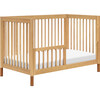 Gelato 4-in-1 Convertible Crib With Toddler Bed Conversion Kit, Honey & Vegan Tan Leather Feet - Cribs - 4 - thumbnail