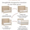 Palma 4-In-1 Convertible Crib With Toddler Bed Conversion Kit, Taupe - Cribs - 11 - thumbnail