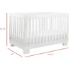 Modo 3-In-1 Convertible Crib with Toddler Bed Conversion Kit, White - Cribs - 10
