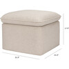Cali Eco-Performance Fabric Storage Ottoman With USB Port, Beach Eco-Weave - Nursery Chairs - 6 - thumbnail