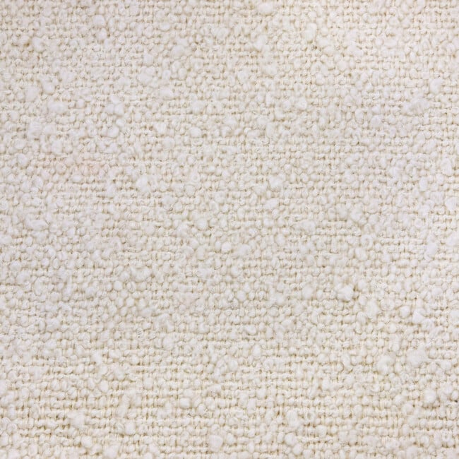 Kiwi Gliding Ottoman, Ivory Boucle With Gold Base - Ottomans - 10